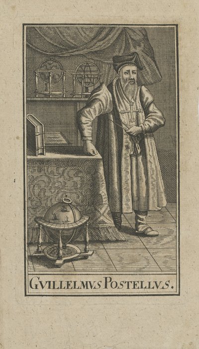 纪尧姆·波斯特（Guillaume Postel）的肖像1510-1581年，在1740年之前。 作者 不明