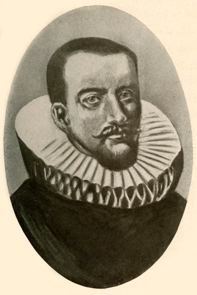亨利·哈德森（Henry Hudson）的肖像，英国导航员，1609年，1937年。 作者 不明