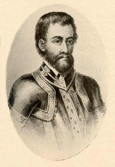 埃尔南多·德索托（Hernando De Soto）的肖像，展示了16世纪的西班牙装甲，c1520-1540，1937年。 作者 不明