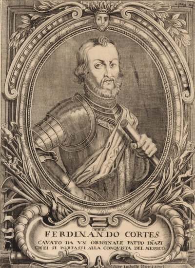 埃尔南·科尔特斯（HernánCortés）肖像1485-1547。 作者 不明