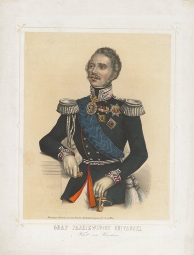 伊凡·费奥多罗维奇·帕斯基维奇（Ivan Fyodorovich Paskevich）肖像，埃里安伯爵，波兰王国总督，1850年 作者 不明