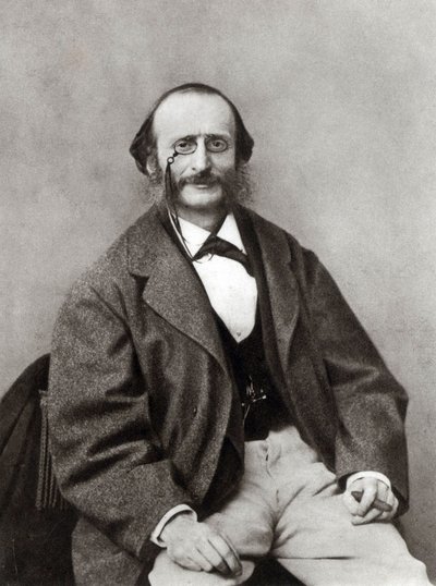 雅克·奥芬巴赫（Jacques Offenbach）肖像1819-1880，约1865年。 作者 不明