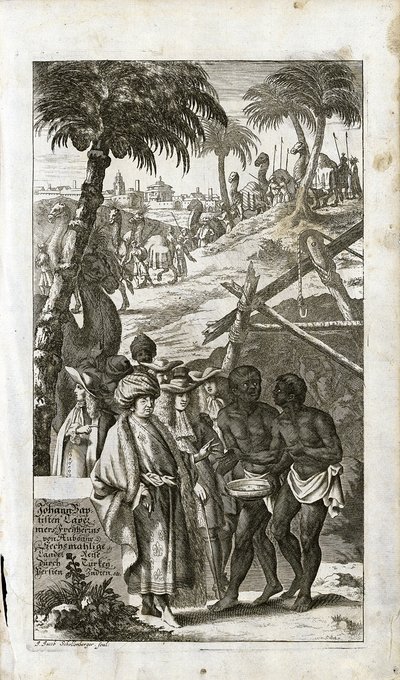 Jean Baptiste Tavernier穿着东方服饰的肖像，1681年 作者 不明