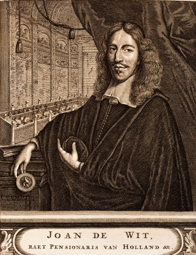 约翰·德·维特（Johan de Witt）肖像1625-1672，来自：战争场景，1675年。 作者 不明