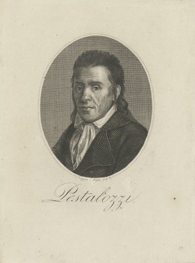 约翰·海因里希·佩斯塔罗齐（Johann Heinrich Pestalozzi）的肖像（1746-1827），1805年。 作者 不明