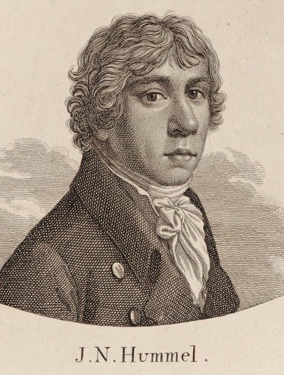 约翰·内波穆克·侯梅尔的肖像（1778-1837）。 作者 不明