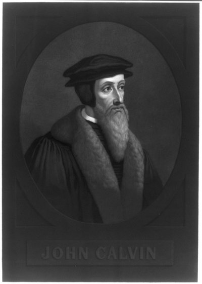 约翰·加尔文（John Calvin）肖像（1509-1564），十九世纪初。 作者 不明