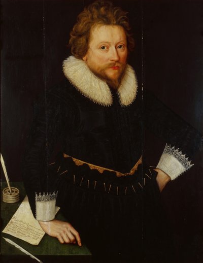 约翰·弗莱彻的画像1579-1625，c。 1620 作者 Unbekannt