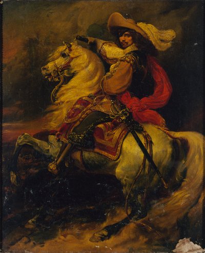 Josias Rantzau的肖像，1609-1650年，作为法国元帅，约1834年。 作者 不明