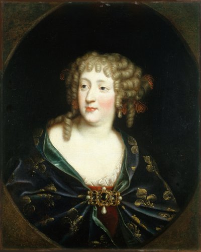 西班牙的玛丽亚-特蕾莎1638-1683年的肖像，法国女王，约1675年。 作者 不明