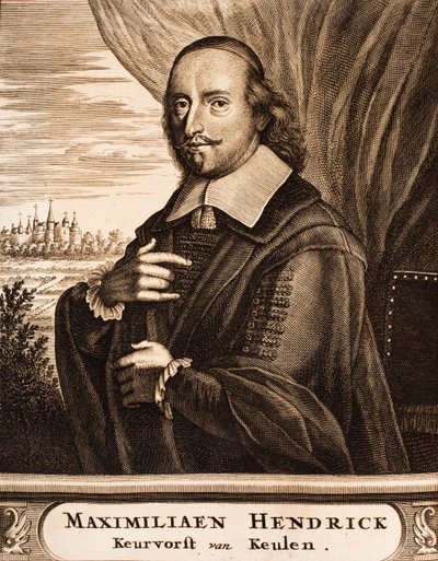 巴伐利亚马克西米利安·亨利的肖像1621-1688年，科隆大主教，1675年。 作者 不明