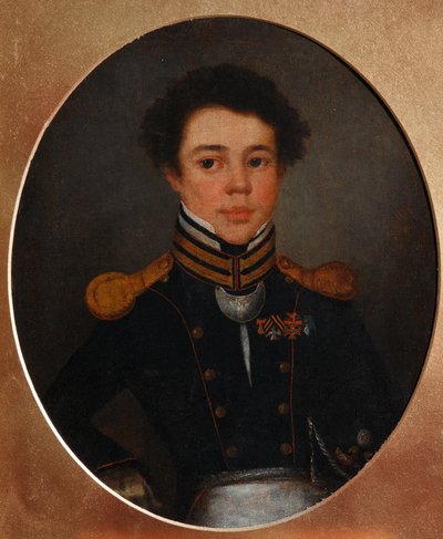 Mikhail Ivanovich Ozerov肖像1792-1867，c。 1815年 作者 不明