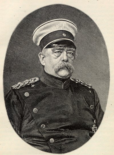 奥托-冯-俾斯麦的肖像，1815-1898。 作者 不明