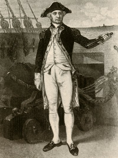 保罗·琼斯（Paul Jones）的肖像，美国海军准将，c1780，1937年。 作者 不明