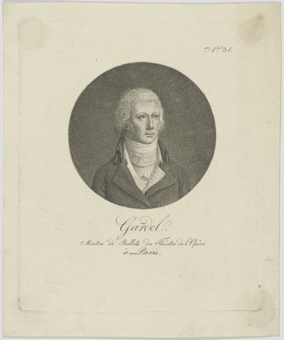 Pierre-Gabriel Gardel肖像1758-1840，c。 1787年。 作者 不明