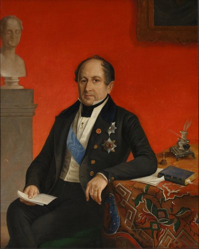 亚历山大·尼古拉耶维奇·哥利森（Alexander Nikolayevich Golitsyn）肖像，1776-1844年，在1826年和1834年之间 作者 不明