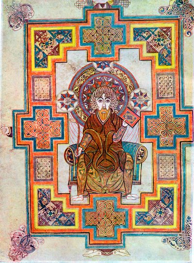 凯尔斯书中的圣约翰画像，约800年 作者 不明