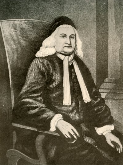 塞缪尔·塞沃尔（Samuel Sewall）的肖像，长发和长外套，c1700-1720年，1937年。 作者 不明