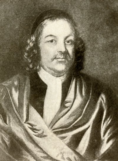 西蒙·布拉德斯特（Simon Bradstreet）的肖像，穿着长袍和帽子，c1640，1937年。 作者 不明
