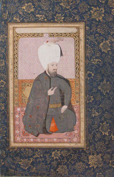 苏丹艾哈迈德一世的肖像，1603-17年，17世纪初。 作者 不明