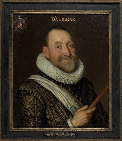 ThéodoreAgrippa肖像，骑士dAubigné1552-1630，十七世纪初三分之一。 作者 不明