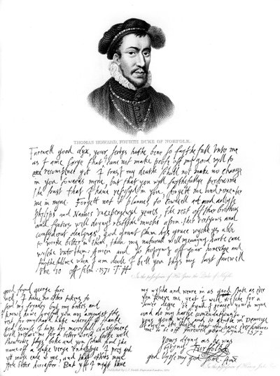 托马斯·霍华德（Thomas Howard）肖像，诺福克第四公爵，1572年，1840年 作者 不明