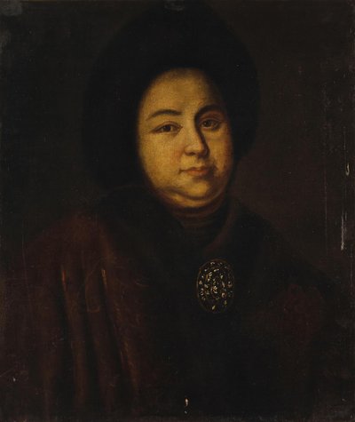 沙皇Evdokiya Feodorovna Lopukhina的肖像1669-1731，俄国沙皇彼得一世的妻子，1 作者 不明