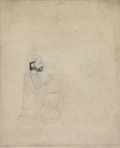 坐着的人的肖像c。 1830-1850年。 作者 不明