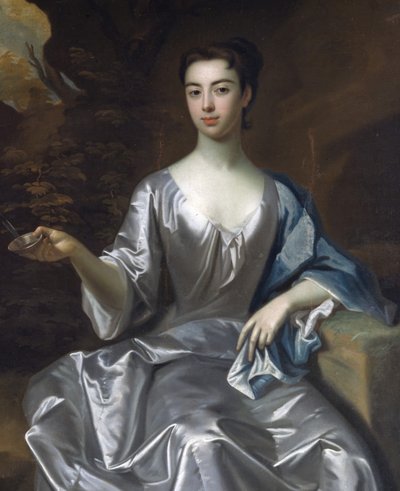 女人的画像，被称为玛丽亚·泰勒·伯德，1700-1725年。 作者 不明
