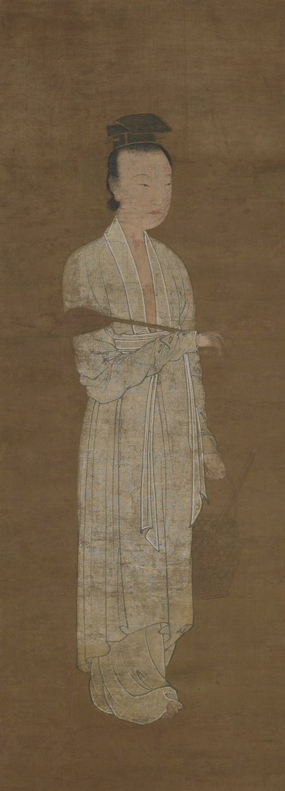 白衣女子的画像：卢美娘，14世纪。 作者 不明