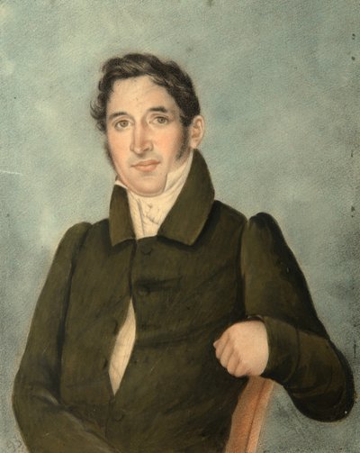 穿着工装外套的男人的肖像Poltoratsky，1820年代 作者 不明