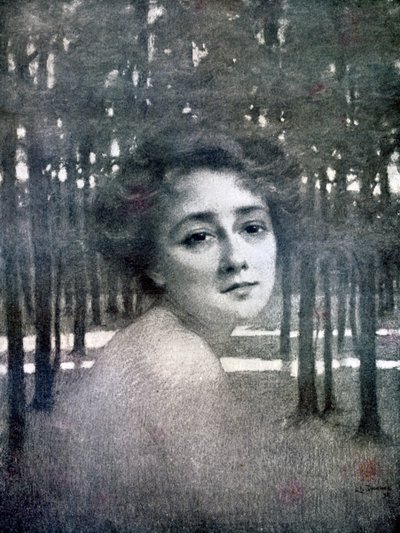 女人的画像，1898年 作者 不明