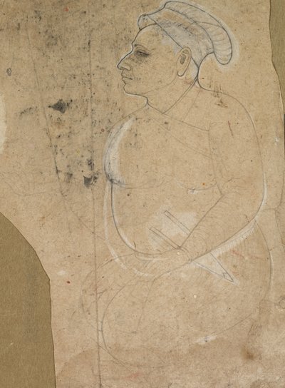 老年男子的画像，c。 1700。 作者 不明