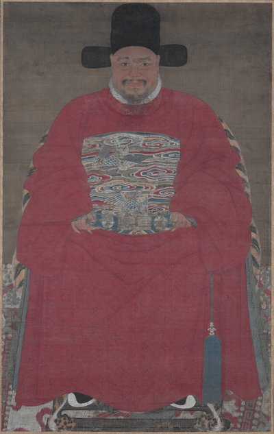1600年代至1700年代的官员肖像。 作者 不明