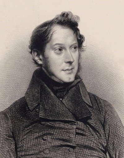 钢琴家和作曲家Amédée Méreaux 1802-1874的肖像。 作者 不明