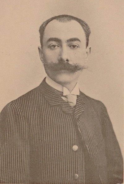 钢琴家和作曲家安德烈-梅萨格1853-1929年的画像。 作者 不明