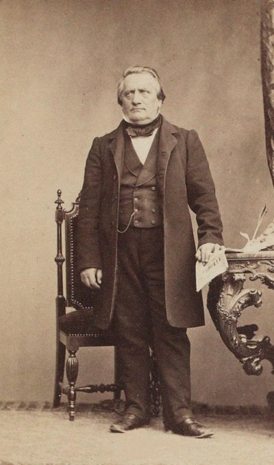 作曲家弗朗兹·拉赫纳的肖像1803-1890年，c。 1850年。 作者 不明