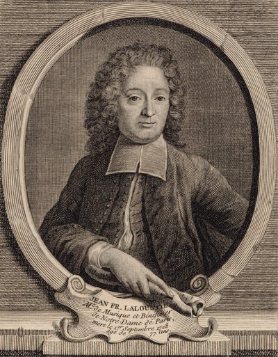 作曲家让·弗朗索瓦·拉洛埃特（Jean-FrançoisLallouette）1651-1728年的肖像。 作者 不明