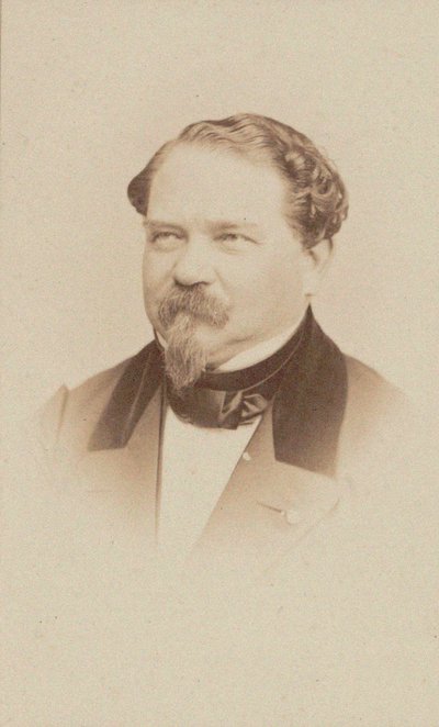 作曲家让·乔治·卡斯特纳（Jean-Georges Kastner）的肖像1810-1867。 作者 不明