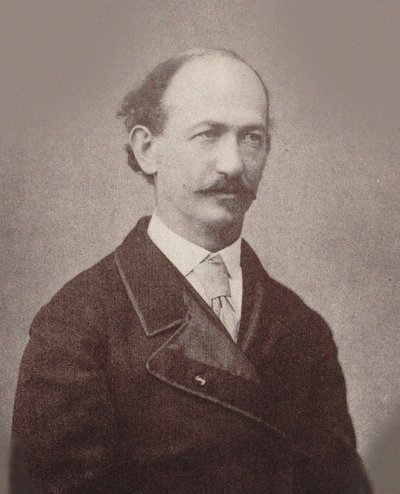 作曲家莫里斯-斯特拉科什的肖像，1825-1887年，约1870年。 作者 不明