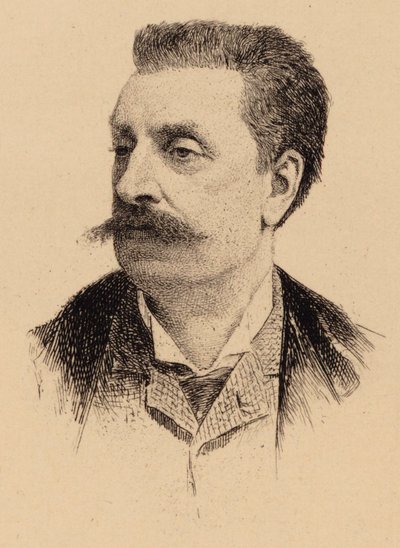 作曲家Victorin deJoncières的肖像1839-1903年。 作者 不明
