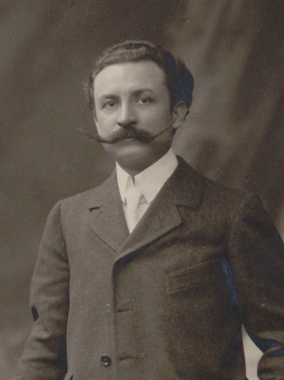 作曲家Xavier Leroux的肖像，1863-1919年，约1910年。 作者 不明