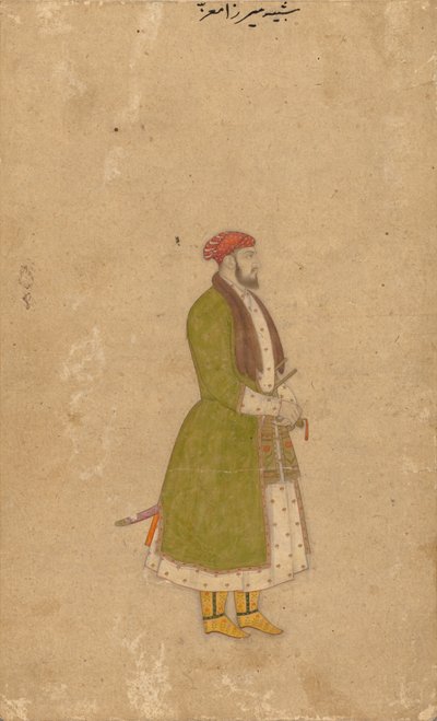 经纪人肖像Mirza Muizz，c。 1680-1700。 作者 不明