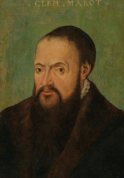 诗人克莱芒-马罗1496-1544年的肖像，16世纪上半叶。 作者 不明