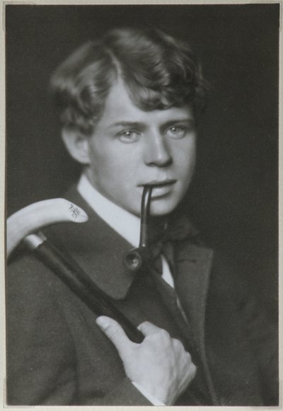 诗人谢尔盖·叶塞宁（Sergei Yesenin）肖像1895-1925，1919年 作者 不明
