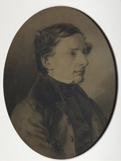 作者和词典编纂者弗拉基米尔·达尔（Vladimir Dal）1801-1872年的肖像 作者 不明