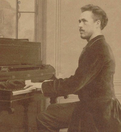 作曲家本杰明-戈达尔1849-1895年的画像，1882年。 作者 不明