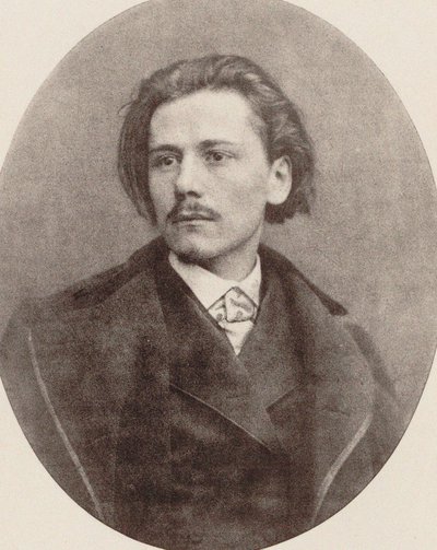 作曲家Jules Massenet 1842-1912的肖像，1880年。 作者 不明