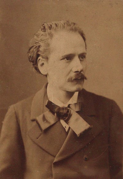 作曲家Jules Massenet 1842-1912的肖像，约1885年。 作者 不明