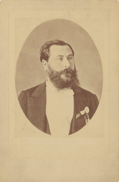 作曲家Léo Delibes 1836-1891的肖像，约1885年。 作者 不明